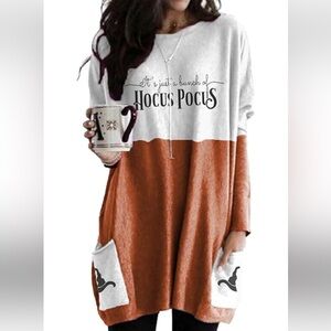 NWOT Hocus Pocus Long Sleeve Shirt with Pockets